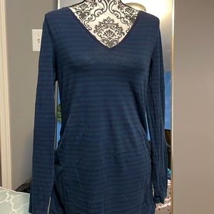 Gap Maternity Long Sleeve Striped Tee Size Large